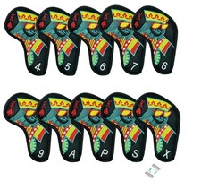 10Pcs/Set Leather Golf