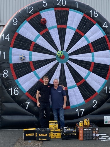 Hire 16ft football golf darts - golf,